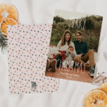 Boho Polka Dot Christmas Classic Full Photo Holiday Card<br><div class="desc">This boho polka dot Christmas classic full photo holiday card is perfect for your modern bohemian country farmhouse-inspired holiday greeting. The classic rustic yet delicate hand-drawn font gives it an earthy vintage look while keeping it cute and simple. The polka dots come in earth tones of red, sage green, blush...</div>