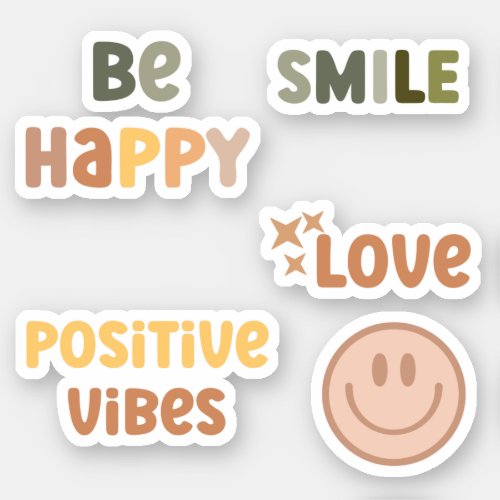 Boho Positive Vibes Summer  Sticker