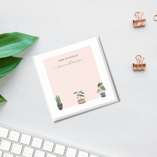 Cactus Personalized Stationery Set for Women