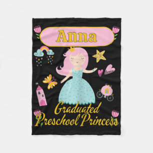 Boho Princess Anna 2026 Personalized Preschool Gra Fleece Blanket