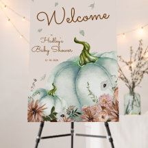 Boho pumpkin baby shower Foam Board