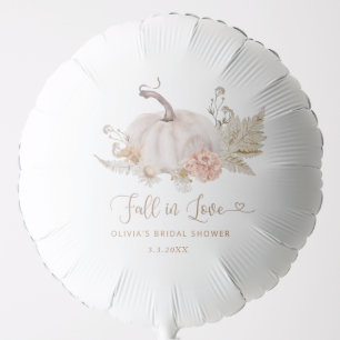 Boho pumpkin fall in love bridal shower balloon
