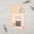 Boho QR Code Connect With Us Business Card | Zazzle