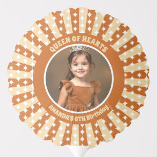 Boho Queen Of Hearts Birthday Party Photo Balloon