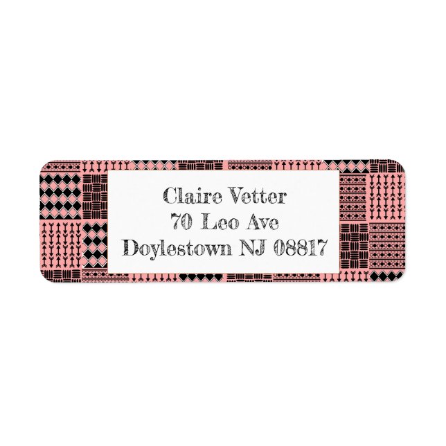 Boho Quilt Label (Front)
