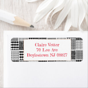 Boho Quilt Label