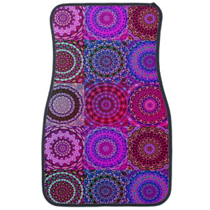 Boho Quilt with filter Car Mats