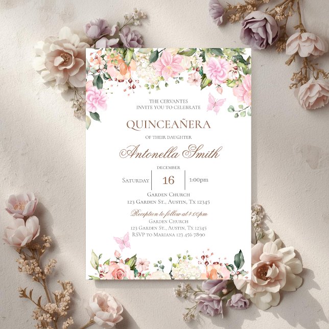Boho Quinceanera Invitation (Creator Uploaded)