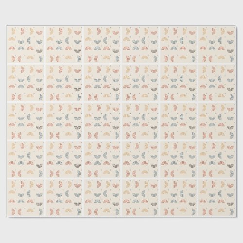 Boho Rainbow Arches Seamless Pattern Wrapping Paper