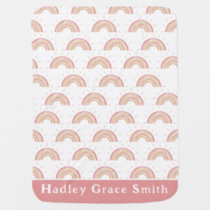 Boho Rainbow Baby Blanket