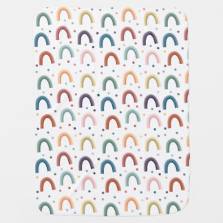 boho rainbow baby blanket