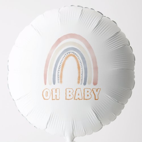 Boho Rainbow Baby Shower Balloon