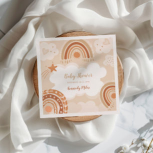 Boho Rainbow Baby Shower  Napkins