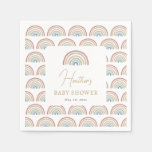 Boho Rainbow Baby Shower Napkins