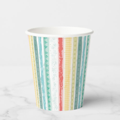 Boho Rainbow Baby Shower Paper Cups