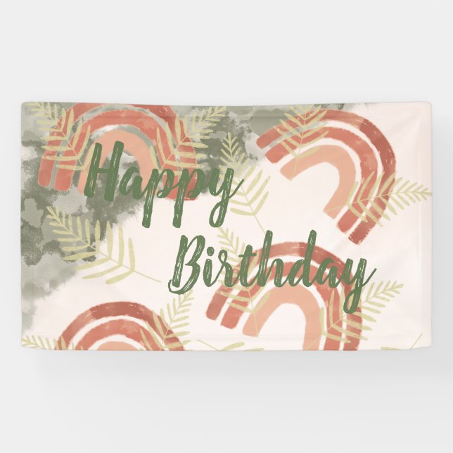 Boho Rainbow Banner (Horizontal)