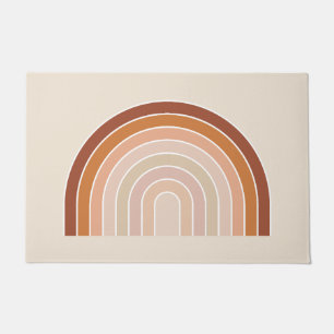 Boho Rainbow Beige Terracotta Doormat