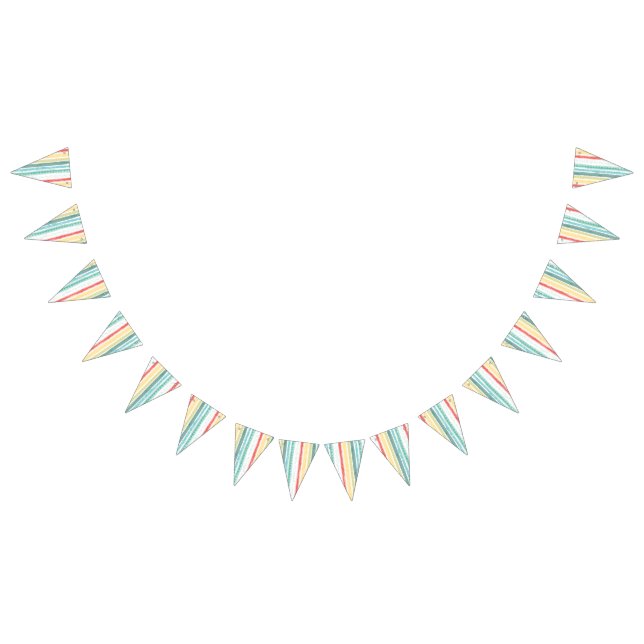 Boho Rainbow Birthday Party Kids Bunting Flags (All)