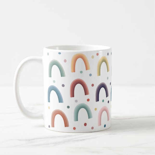 Boho Rainbow Coffee Mug (Left)