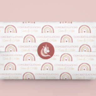 Boho Rainbow Congratulations Tissue Paper