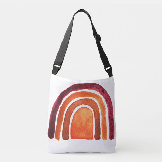 BOHO RAINBOW CROSSBAG TOTE (Front)