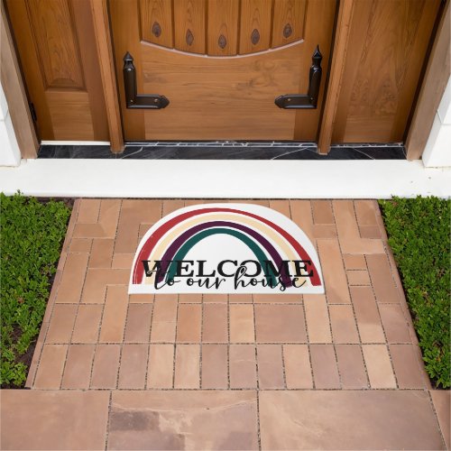 Boho Rainbow Design Doormat