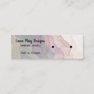 Boho Rainbow Jewelry Display Business Card