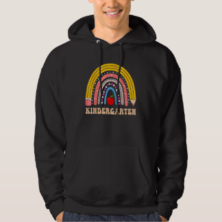 Boho Rainbow Kindergarten Student Teacher Back To Hoodie
