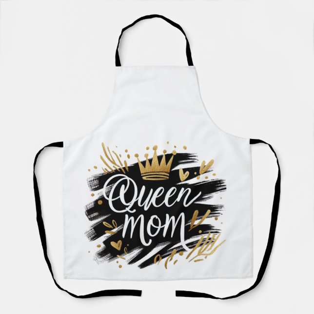 Boho Rainbow Mama - Warm Earthy Tones Design Apron (Front)