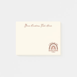 Boho Rainbow Mental Health Be Kind To Your Mind Post-it Notes