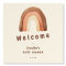 Boho rainbow minimalism baby shower "Welcome" 