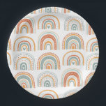 Boho Rainbow MR Onederful Birthday Party Paper Plates<br><div class="desc">Boho Rainbow MR Onederful Birthday Party Paper Plates. Matching items available.</div>