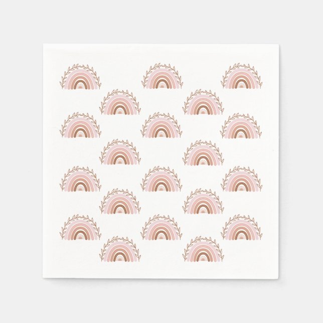  Boho Rainbow Napkins (Front)