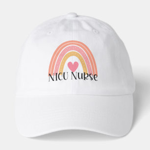 Boho Rainbow NICU Nurse Hat
