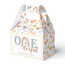 Boho Rainbow Onederful 1st Birthday  Favor Boxes