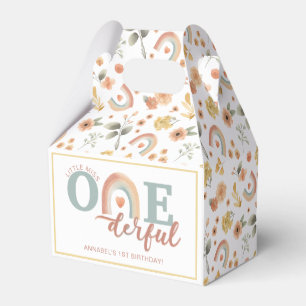 Boho Rainbow Onederful 1st Birthday Favor Boxes –