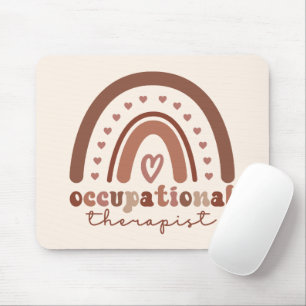 Boho Rainbow OT Occupational Therapist Gifts Mouse Pad