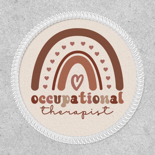 Boho Rainbow OT Occupational Therapist Patch (Front)
