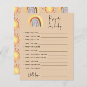 Boho Rainbow Party game prayers for baby
