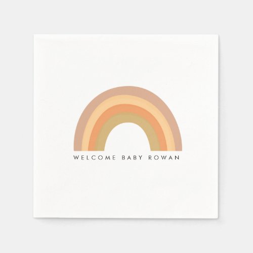 Boho Rainbow party or baby shower plate Napkins