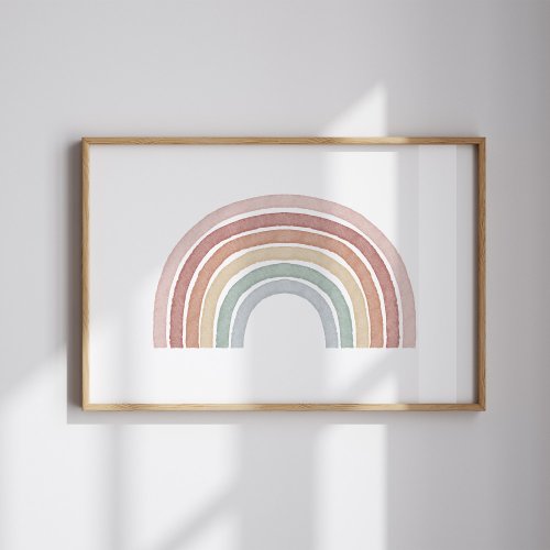 Boho rainbow pastel print