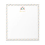Boho Rainbow Pastels Notepad at Zazzle