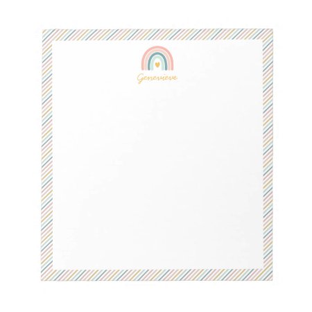Boho Rainbow Pastels Notepad