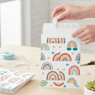 Boho Rainbow Pattern Envelope Mailers