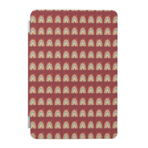 Boho Rainbow Pattern Neck Tie iPad Mini Cover