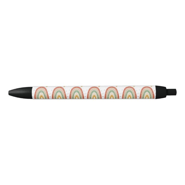 Boho Rainbow Pattern Neck Tie Pen (Front)