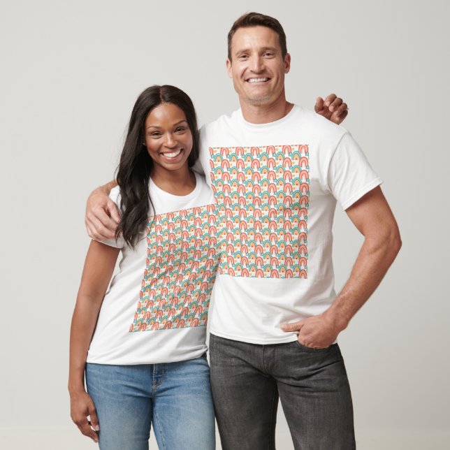 Boho Rainbow Pattern T-Shirt (Unisex)