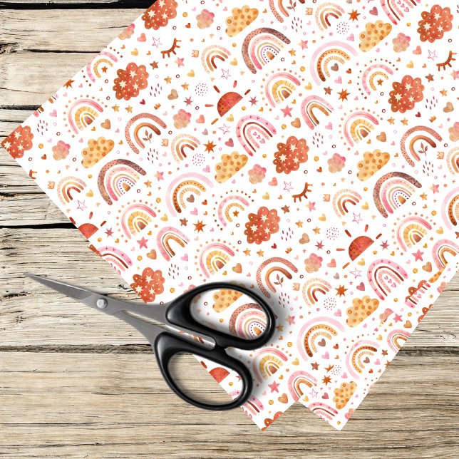 boho rainbow pattern tissue paper (Creator Uploaded)