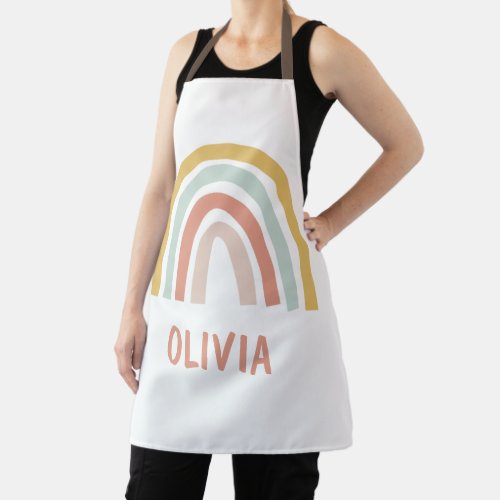 Boho Rainbow Personalized Apron