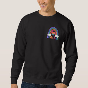 Boho Rainbow Pride Ally You Are Safe With Me On Po Sweatshirt